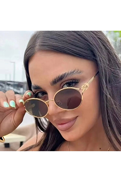 BluePepper نظارات شمسية MIUX V4 سوداء بإطار بيضاوي ولون زجاجي أسود 55 قطعة