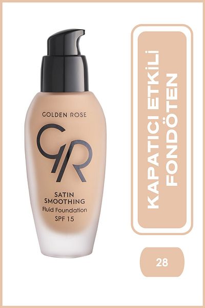 Golden Rose كريم أساس سائل لتنعيم البشرة رقم: 28 رمادي داكن - Kapatıcı Etkili Fondöten