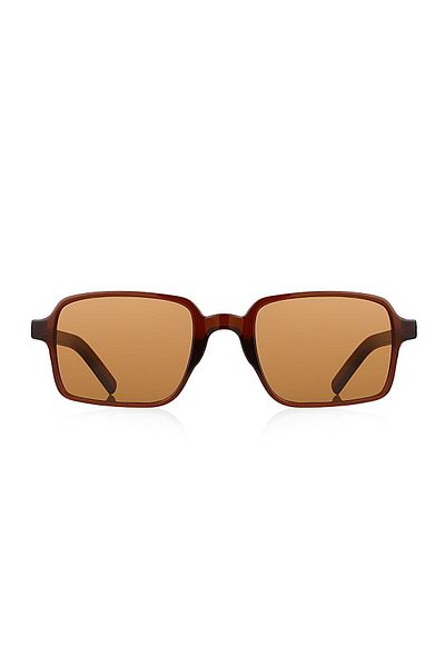 Kinary Unisex Sunglasses Brown Shiny 1043