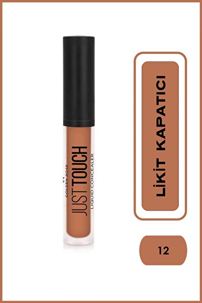 Golden Rose Just Touch Liquid Concealer 12 Vitamin E ve Niacinamide İçeren Likit Kapatıcı 3,5 ml