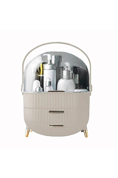 URVE House By House Makeup Organizer with Drawers Cappuccino