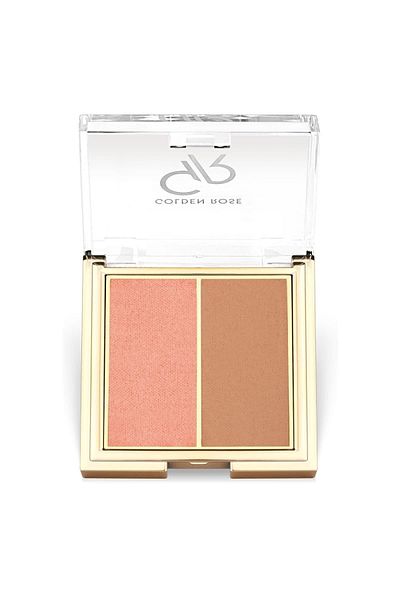 Golden Rose Iconic Blush Duo 01 Rose & Nude Duo Blush 2X3 g
