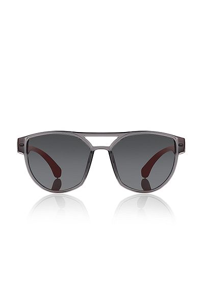 Kinary Children's Sunglasses Smoked Frame Claret Red Handle 4013