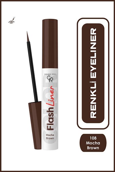 Golden Rose Flash Liner Colered Eyeliner No:108 Mocha Brown - Colored Eyeliner