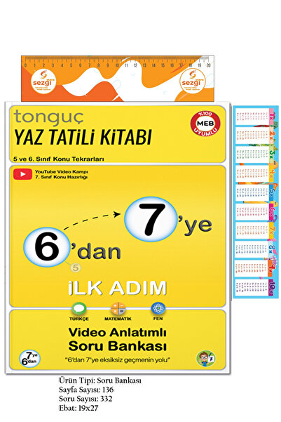 Tonguç Yayınları 6'dan 7'ye Yaz Tatili Kitabı Ilk Adım