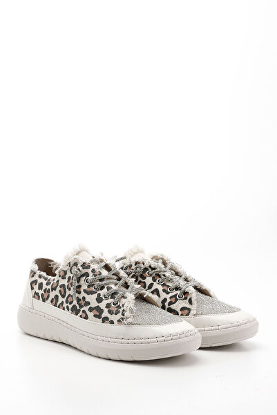GÖNDERİ(R) Women's Leopard Denim Knitwear Stone Comfort Sneaker