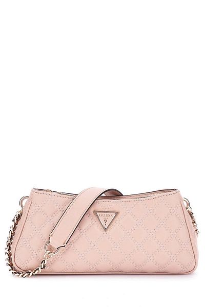Guess Gıully Top Zip Shoulder Bag Γυναικεία ροζ τσάντα ώμου Hwqg8748160-lbg