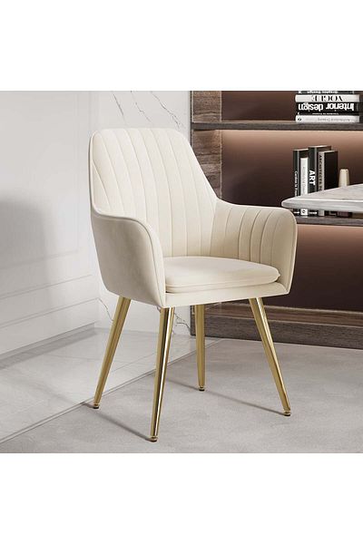 MAPLE HOME DECORATION Maple Home Modern Accent Chair – Upholstered Fabric, For Living Room, Bedroom, Office, Events