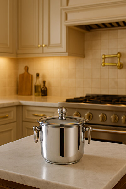 Veliday Termoslu Paslanmaz Çelik Buz Kovası Çap:14 Derinlik: 9.5