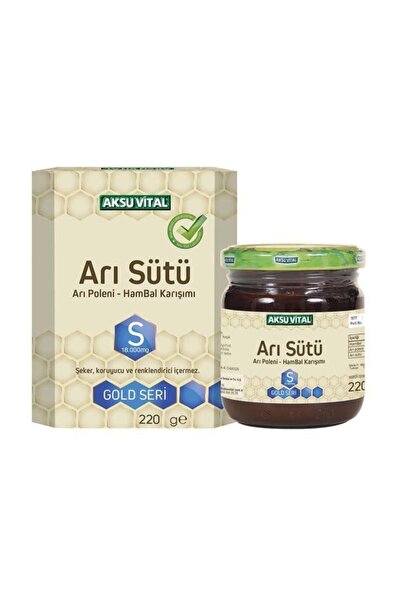 Aksu Vital Arı Sütü Arı Poleni Ham Bal Karışımı 18.000mg 220gr