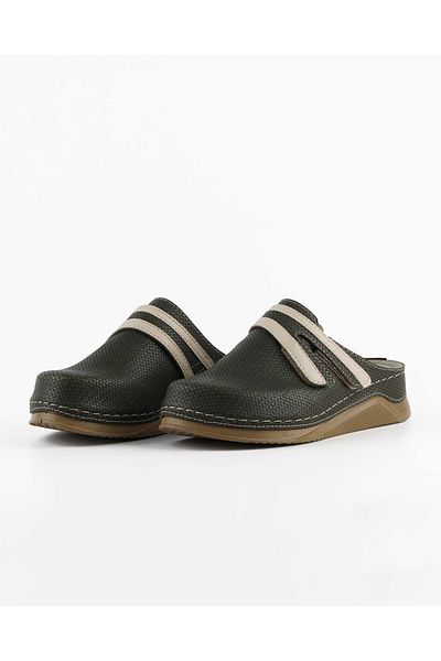 DR KLOMPA Γυναικείες Παντόφλες MS556 Daily Khaki Beige Orthopedic Sabo Slippers
