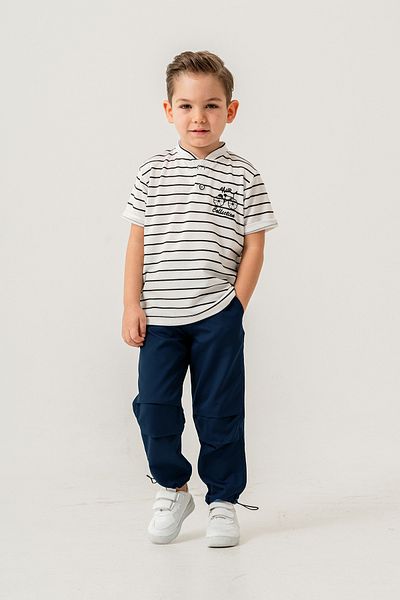 e-çocuk Male Child Short-Sleeve Stripe Suit 60288