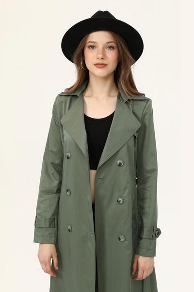 Jamila Women's Summer Mid Length Trench Coat