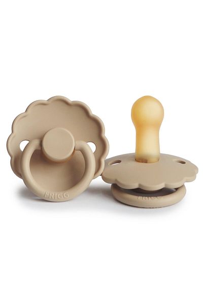 Frigg Daisy Rubber Pacifier - 6-18 Months Croissant Model