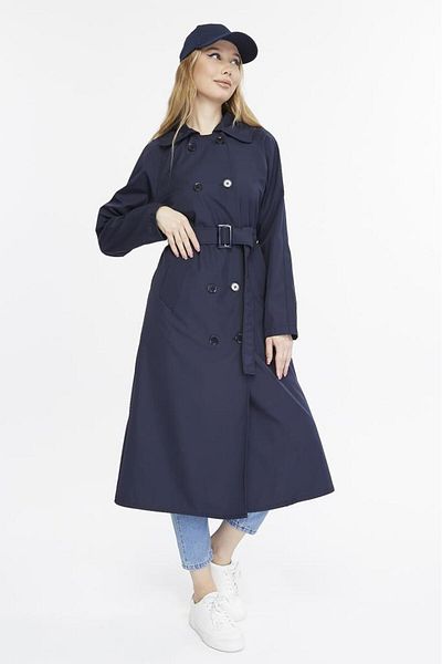 Jamila Long Length Belted Lined Women's Trench Coat