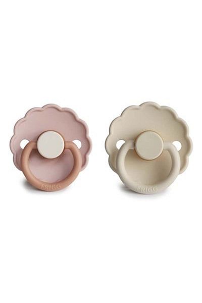 Frigg Daisy 0-6 Months Baby Pacifier - Rubber, Biscuit / Cream