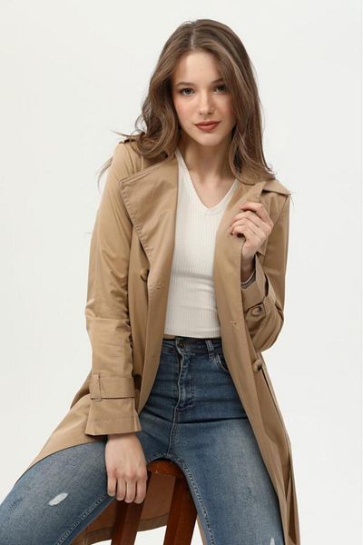 Jamila Women's Summer Mid Length Trench Coat