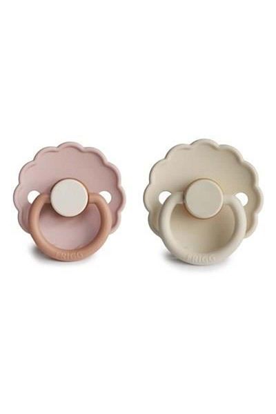 Frigg Daisy Biscuit / Cream Rubber Pacifier - 6-18 Months