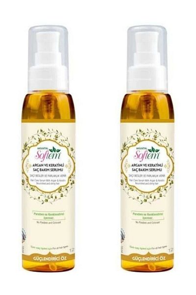 Softem 125 Ml X 2pcs Argan and Keratin Hair Care Serum