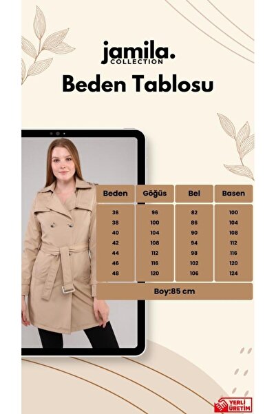 Jamila Mevsimlik Kadın Trençkot