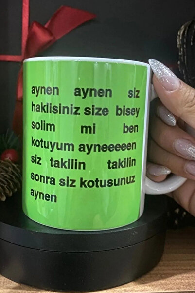 Green - I'm Bad Exactly Printed Mug / The Cam Concept
