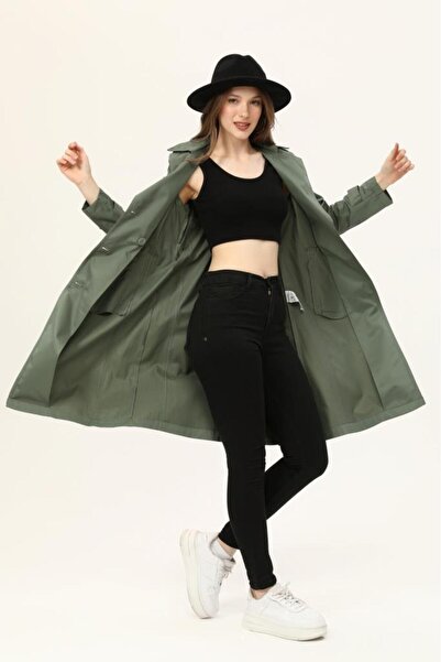 Jamila Kadın Yazlık Orta Boy Trençkot