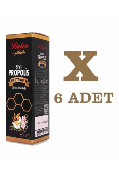 Balen 6 Adet Sıvı Propolis Ekstraktı 30 Ml