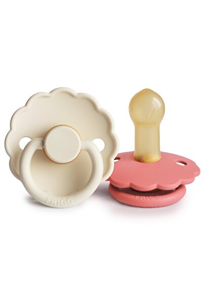Frigg Daisy Ikili Kauçuk Emzik - Cream/poppy 6-18 Ay