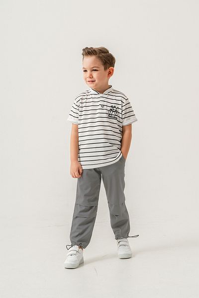 e-çocuk Male Child Short-Sleeve Stripe Suit 60288