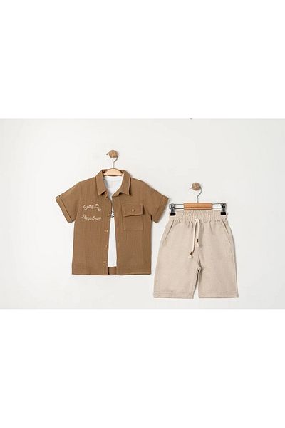 ecoo Boy's Muslin Fabric Triple Set