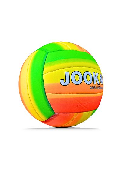 İMVULA Volleyball Ball Soft Touch Stitched Indoor and Outdoor Compatible Rainbow