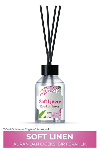 AURAN Soft Linen Çubuklu Oda Kokusu Esansiyel Uçucu Yağ Soft Linen 50ml