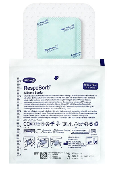 Hartmann Resposorb Silicone Border 10CM*10CM (1 Adet)