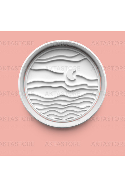AKTASTORE قالب بسكويت على شكل كوكب وقالب عجينة السكر