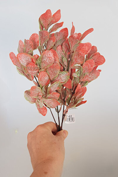 adresiburasi 5 فروع صناعية من أوراق الشجر المسحوقة باللون الأحمر