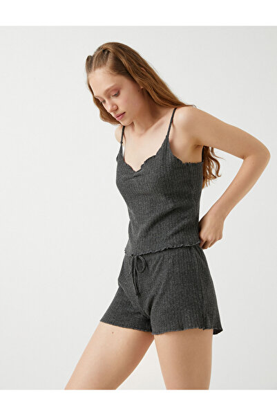 Koton قميص رياضي برباط مع حزام رفيع