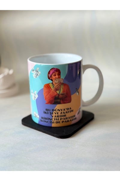 glowoow Eğlenceli Kupa Bardak – Cennet Mahallesi Dizisi Temalı Şans Kupası | ...