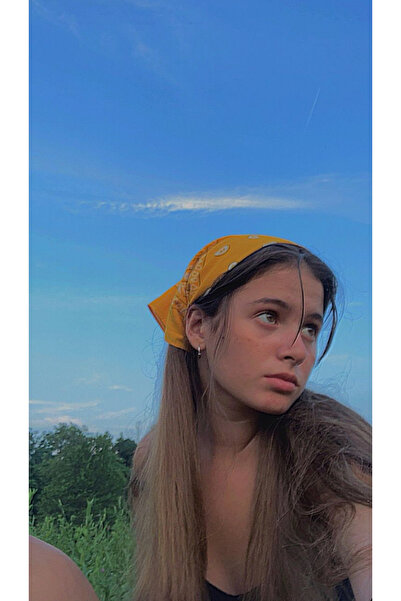 Be Best Mustard Unisex Patterned Bandana Cd136