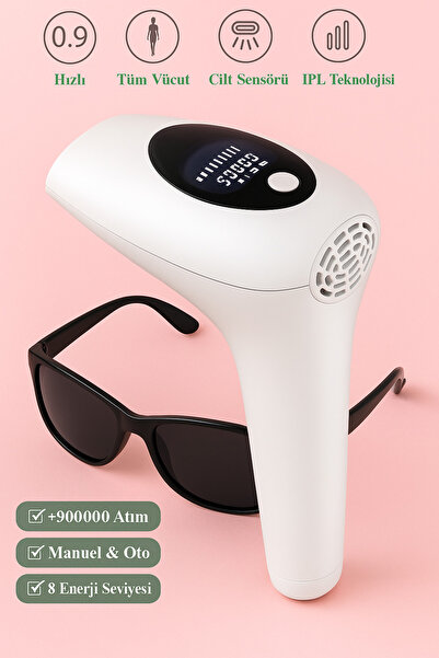 gaman Acısız IPL Buz Lazer Epilasyon – 999.999 Atım | Tüm Vücut & Yüz | Garan...