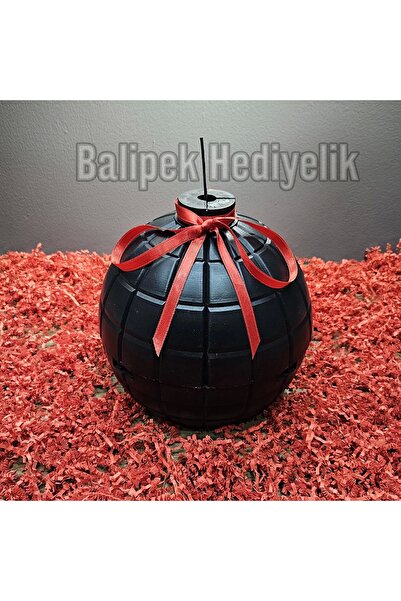 BALİPEK Patlayan Bomba Sürpriz Hediye Kutusu - El Bombası Şeklinde Kutu