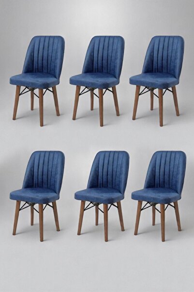 Kaktüs Avm 6'lı Mutfak Sandalyesi Salon Sandalyesi Yemek Odası Sandalyesi 6 Adet Sandalye Cafe Restaurant