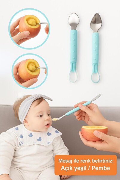 TARZMİNA TİCARET YENİ NESİL ÇİFT TARAFLI BEBEK PÜRE KAŞIĞI