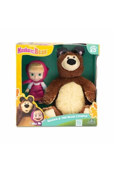 Masha and the Bear Masha Ile Koca Ayı 2li Peluş Figür Seti Mha21