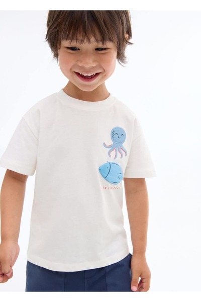 MANGO Baby T-shirt with embossed design