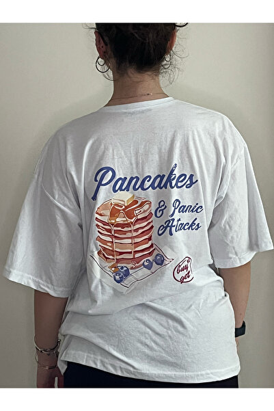 TRENDPUNKY فطائر الفطائر المطبوعة الصيف الصيف تحت عنوان تي شيرت كبير الحجم