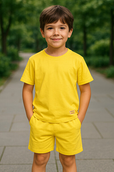 mb kids Set de pantaloni scurți de vară pentru fete și băieți Armalı Basic