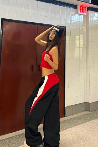 EDVESS Y2k Baggy Paraşüt Pantolon New Trend Streetwear Harajuku Style