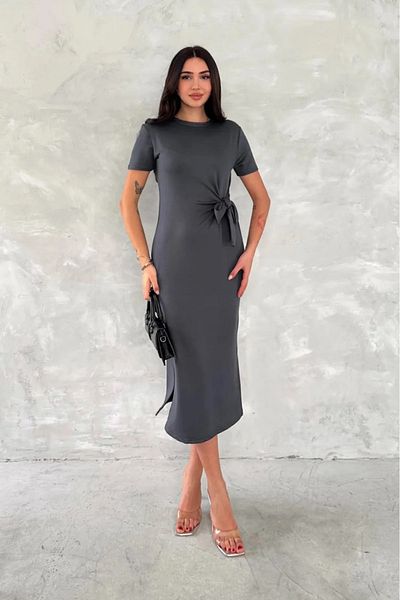 Better Women's Side Tie Modal Fabric Dress
