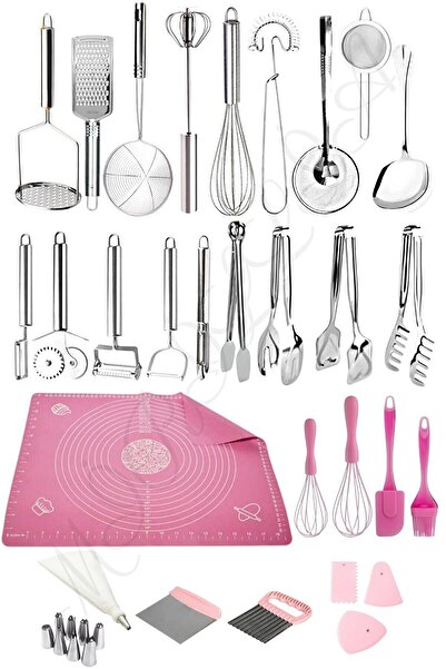 Mirilliahome 29’lu Paslanmaz Çelik Ve Silikon Çırpıcı Seti – Pratik Mutfak Ve...