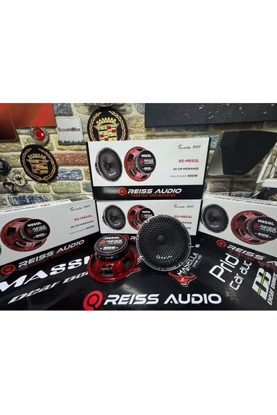 REISS AUDIO 20cm Özel Seri Ciftti 900watt 350 Rms Oto Midrange Iki Adet